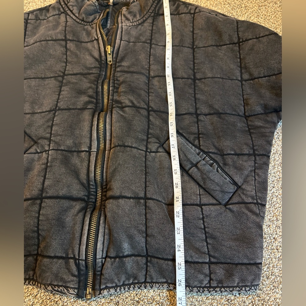 Free People Charcoal Puffer Jacket - Picture 13 of 15